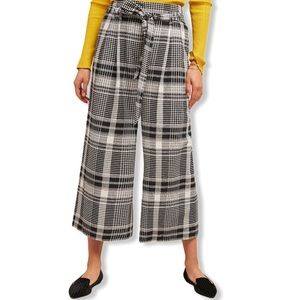 Anthro Ett Twa Luca Paper Bag Waist Crop Pants